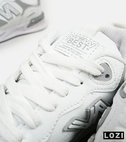 کفش کتانی مردانه سفید طوسی NEW BALANCE yg niubailun