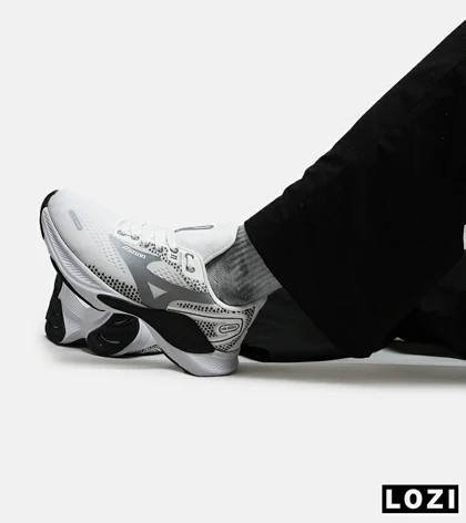 کفش کتانی مردانه سفید طوسی MIZUNO wave rider 24