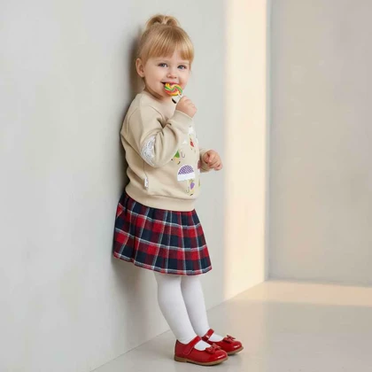 بلوز دامن دخترانه مدل چتر