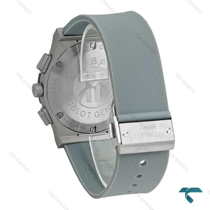 ساعت هابلوت مردانه سه موتوره سیلور طوسی Hublot-7886-G