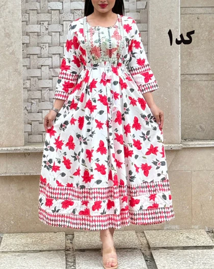 پیراهن کورتای هندی زویا 6095