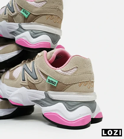 کفش کتانی زنانه کرم صورتی NEW BALANCE 9060