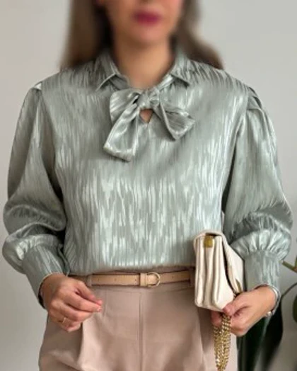 شومیز ساتن شادی