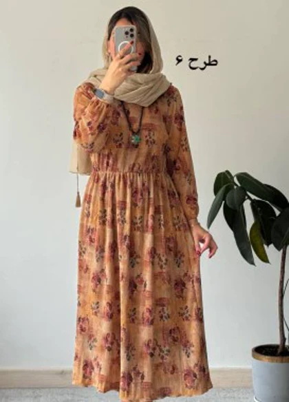 مانتو پیراهن پلیسه گلناز