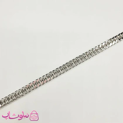 زنجیر زنانه مردانه ژوپینگ کارتیه نقره ای رنگ 50 سانت 6 میل کد 1390