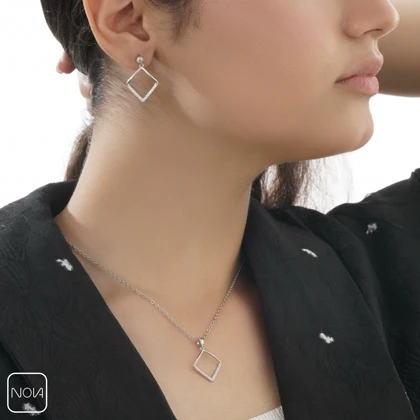 نیم ست نقره کد 65129