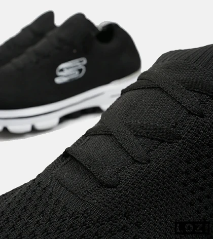 کفش کتانی بزرگ پا مشکی سفید اسکیچرز SKECHERS