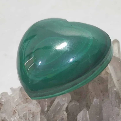 نگین مالاکیت قلبی کد 1