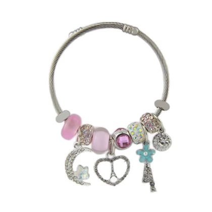 دستبند دخترانه پاندورا ماه قلب