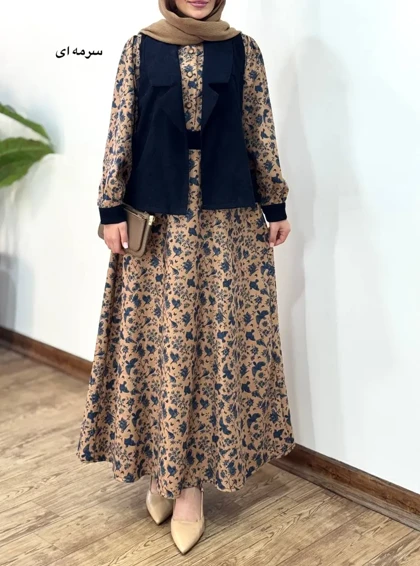 ست پیراهن مانتویی و وست آتیسا 2