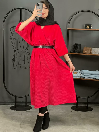 پیراهن چپ و راستی کبریتی کد 1390