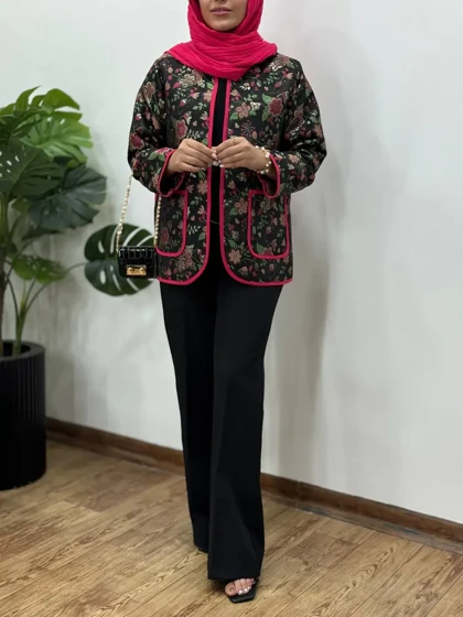مانتو کتی ژاکارد گلیا (ارسال رایگان)(ایراد دار)