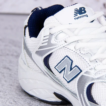 نیوبالانس 530 سفید سرمه ای (New Balance 530) کد 2347