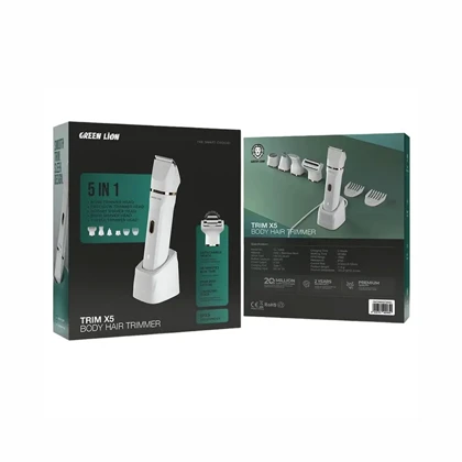 ماشین اصلاح صورت و بدن 5 کاره گرین لاین مدل GREEN LION TRIM X5 BODY HAIR TRIMMER