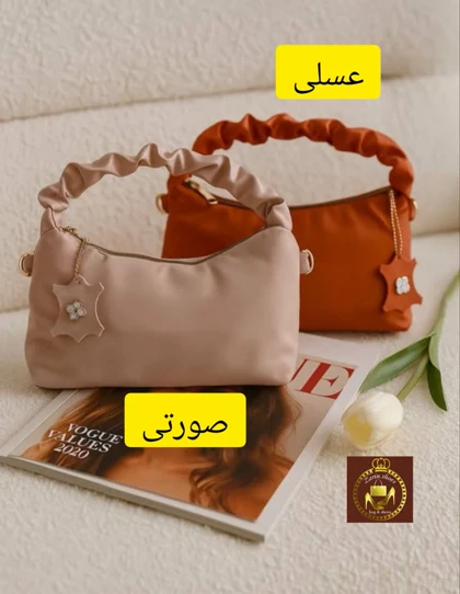 کیف پاسپورتی دستی زنانه دسته چروک