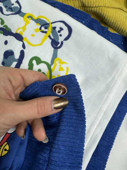 سه تیکه کت مخمل کبریتی بابلوز وشلوار جین