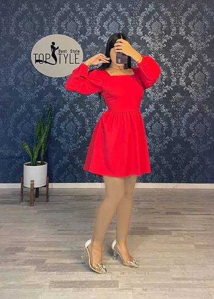 پیراهن عروسکی کد : 7679