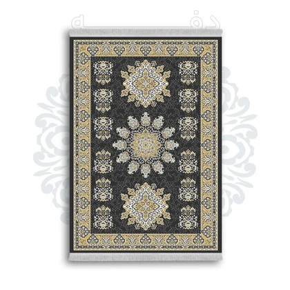 *جدید* فرشینه از جنس پارچه شانل مخمل ترک طرح فانتزی برند دفه کد 1251