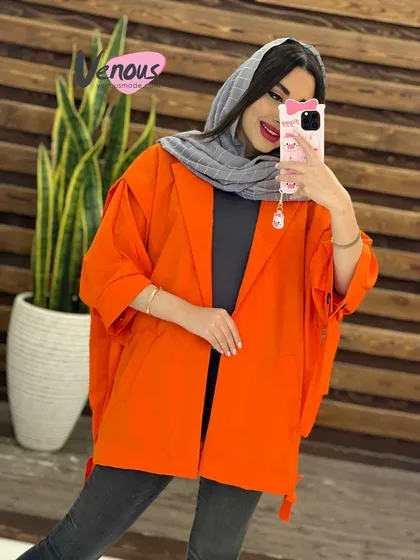 مانتو پانچ آستین حلقه