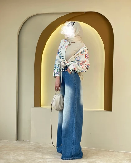 شلوار بگ جین