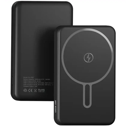 پاور بانک وایرلس گرین لاین مدل GL-PX86 ظرفیت 10000 میلی آمپرساعت