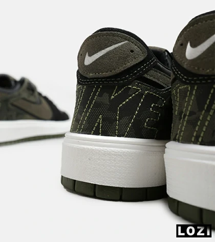 کفش مردانه و زنانه مشکی یشمی NIKE AIR JORDAN مدل 5514