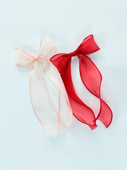 گیره مو انبری پاپیونی حریر