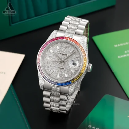 ساعت رولکس فول نگین Rolex Datejust Full Diamond-FC9