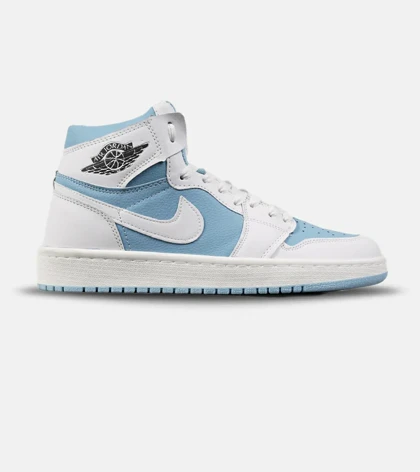 کفش کتانی ساق‌دار مردانه و زنانه سفید آبی NIKE jordan 1 مدل 7692