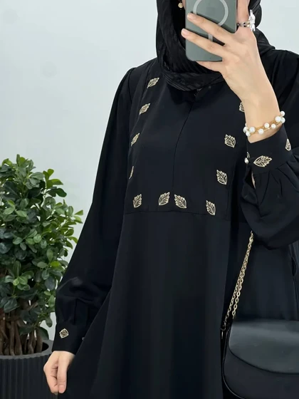 مانتو عبایی گلدوزی محنا 2