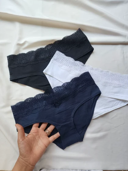 شورت نخی لبه دانتل کد: 90987