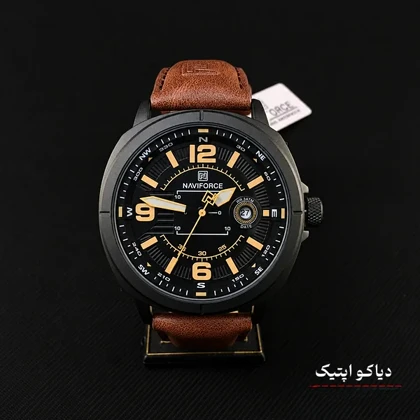 ساعت مچی اورجینال مردانه برند نیوی فورس مدل NF8078 چرمی