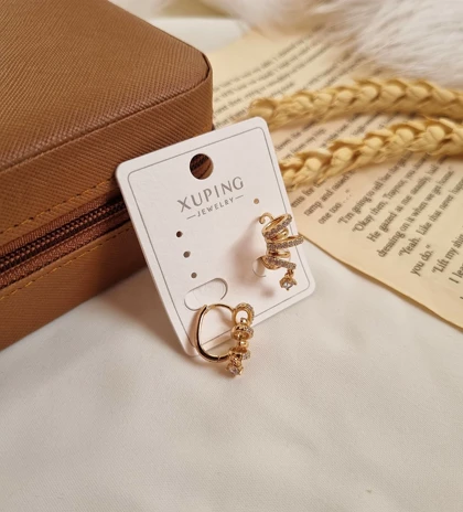 گوشواره طرح طلا ژوپینگ G22