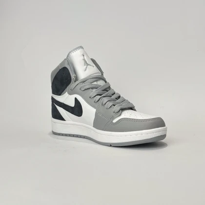 کفش روزمره جردن 1 ساق‌دار طوسی سرمه ای