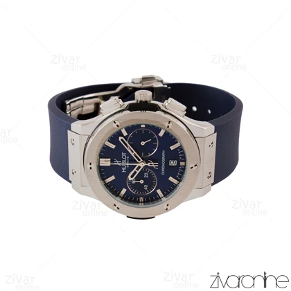 ساعت هابلوت مردانه کلاسیک فیوژن سه موتوره سیلور سرمه ای 105641