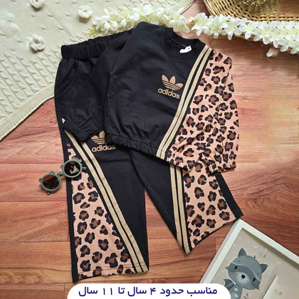 ست بلوز شلوار پلنگی دخترانه