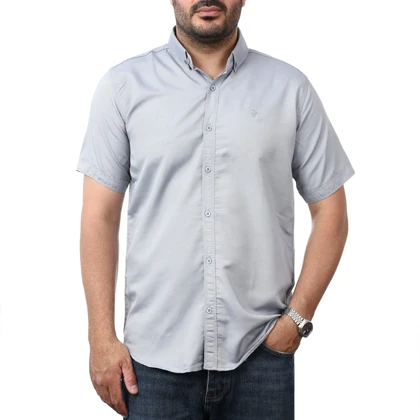پیراهن آستین کوتاه ساده مردانه برند مد مدل 14111498