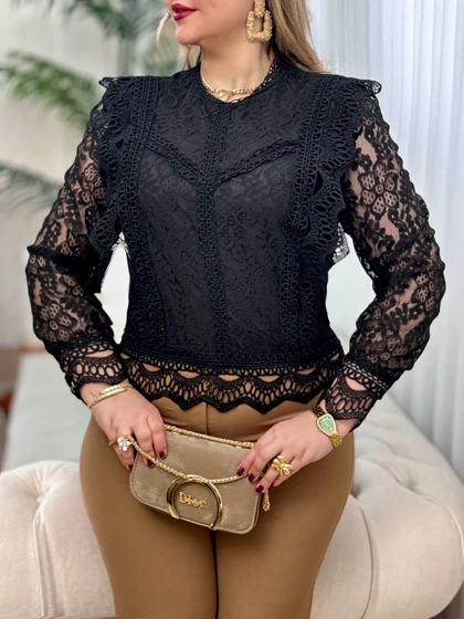 شومیز دانتل ژیوا 3018