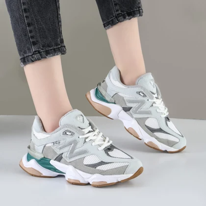 کفش و کتانی زنانه و دخترانه مدل نیوبالانس NEWBALANCE 9060 رنگ طوسی کد 8221