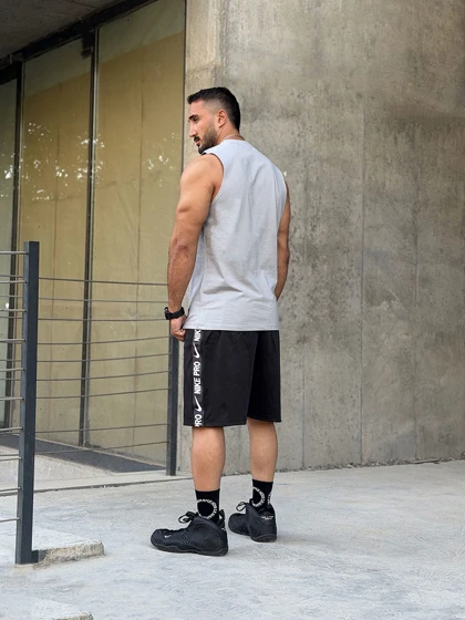 رکابی ورزشی حلقه‌ای NIKE AIR طوسی