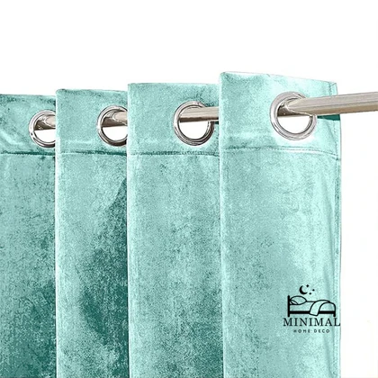 پرده آماده مخمل ویولت