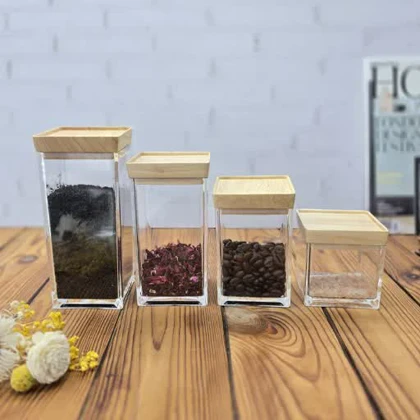 بانکه مربع اکرلیک درب بامبو شنگیا