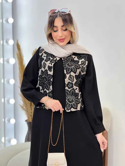 جلیقه و پیراهن خرجه کاری