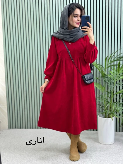 پیراهن مانتویی لیدیا