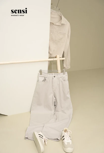 شلوار جین راسته half bag پشت کش
