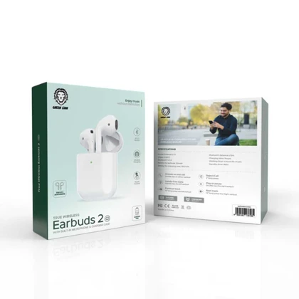 هندزفری بلوتوثی 5.3 گرین Earbuds 2 GL-E2G1