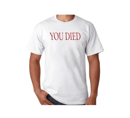تیشرت Dark Souls طرح You Died دارک سولز دارک سولز کد 92670