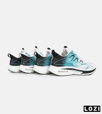 کفش کتانی مردانه سفید آبی NIKE zoom X