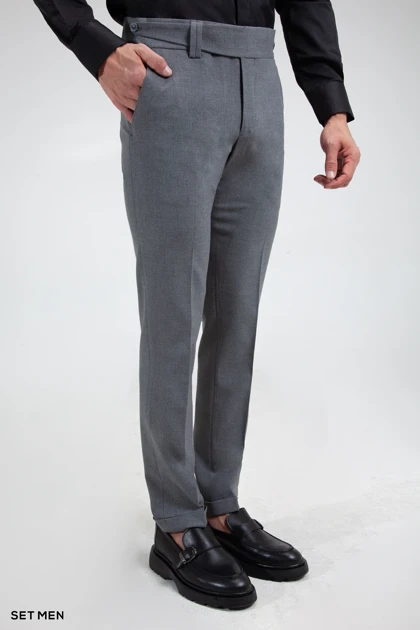 شلوار پارچه ای مردانه کمر پهن ایتالیایی