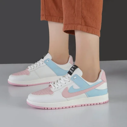 کفش و کتانی زنانه مدل دو نایک رنگ آبی صورتی مدل نایک NIKE